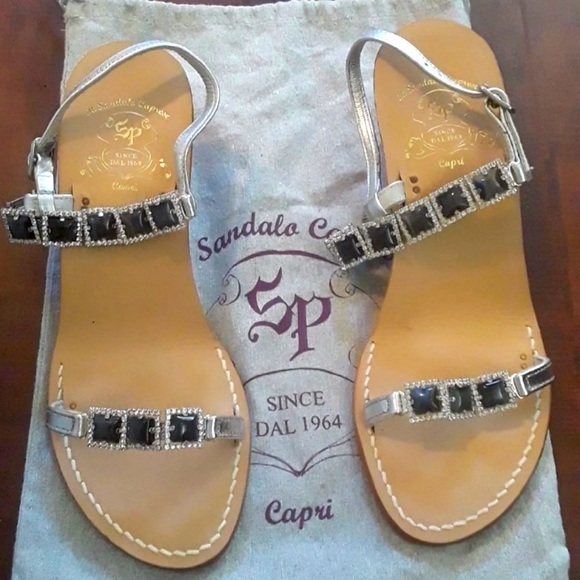IL SANDALO CAPRESE Italian handmade sandals/wedges European size 39 (US38 /38.5) - Picture 2 of 6